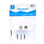 Spina Volante Slim 16A 250V Bianca Aigostar