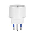 Adattatore 10A con Riduttore Schuko Bianco Aigostar