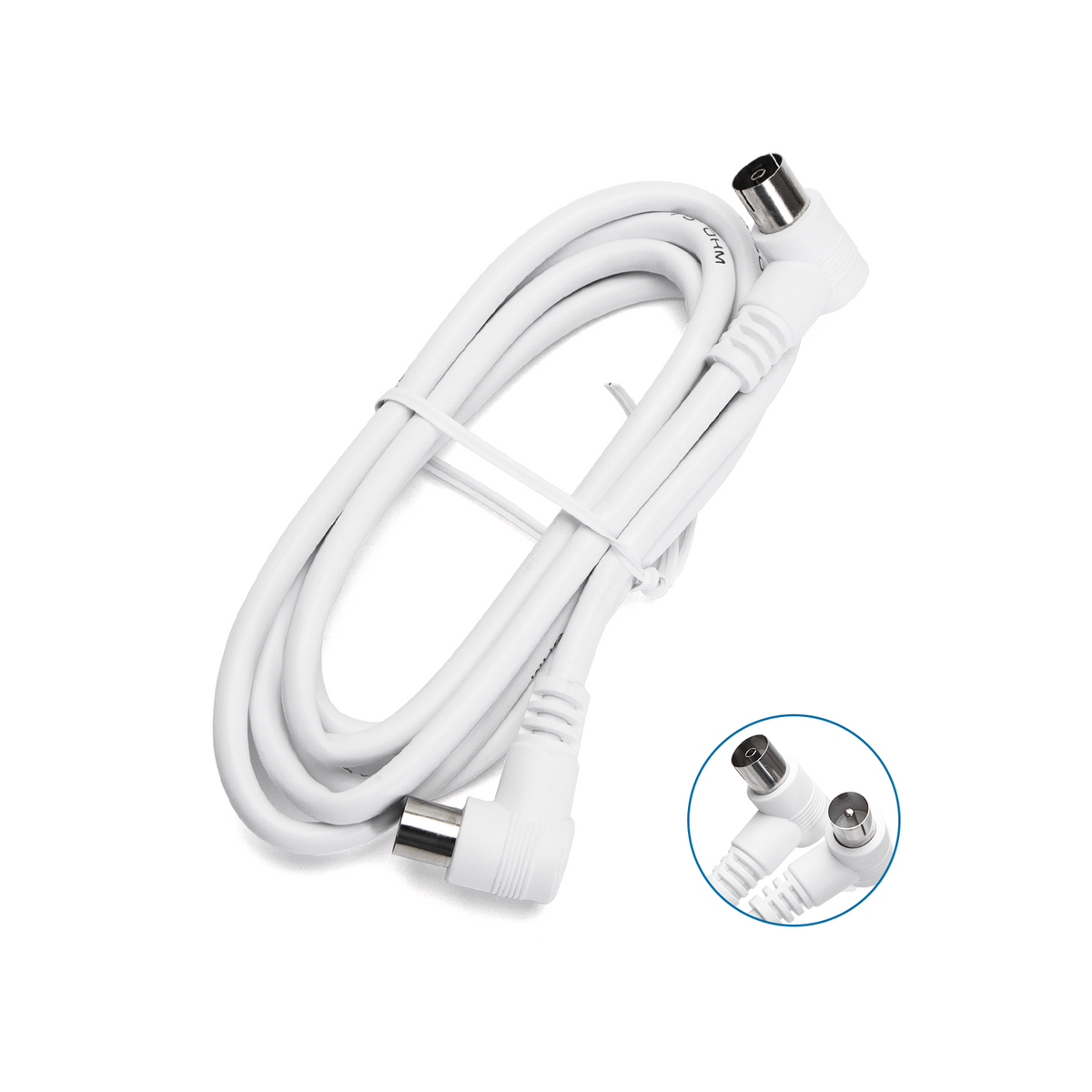 Cavo TV Per Antenna Maschio/Femmina 1,5mt Bianco Aigostar