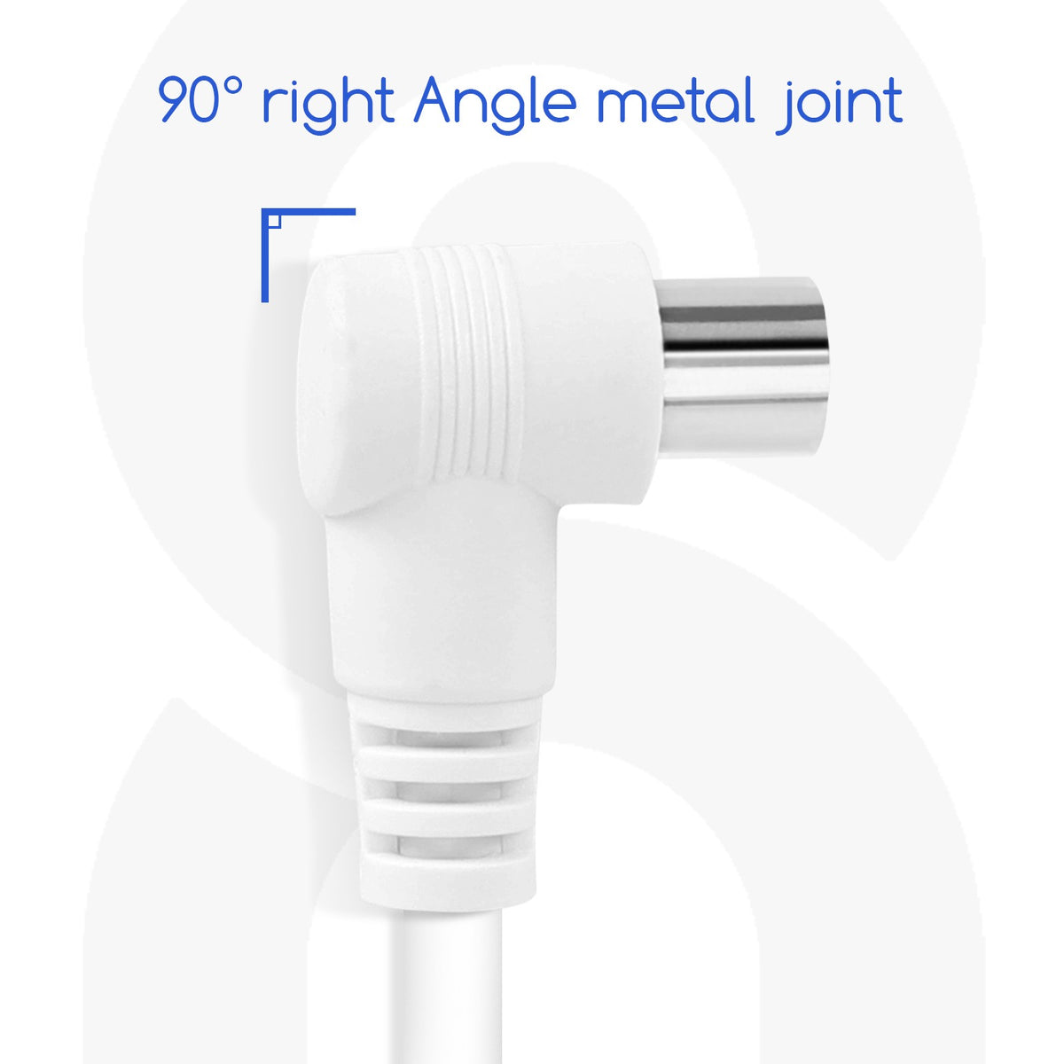 Cavo TV Per Antenna Maschio/Femmina 3mt Bianco Aigostar