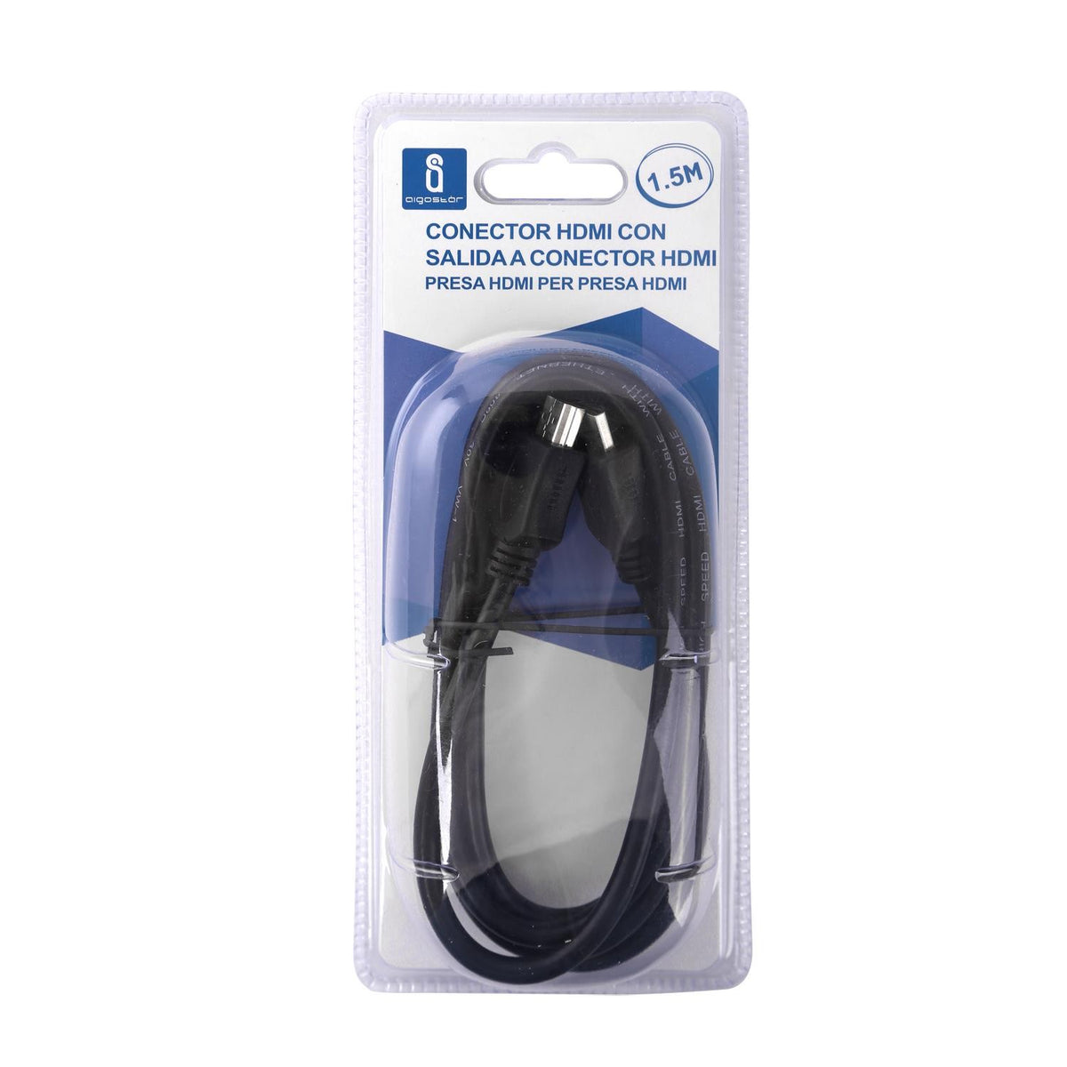 Cavo HDMI 1,5 Metri Alta Velocità 2.0 Presa HDMI - Presa HDMI Aigostar