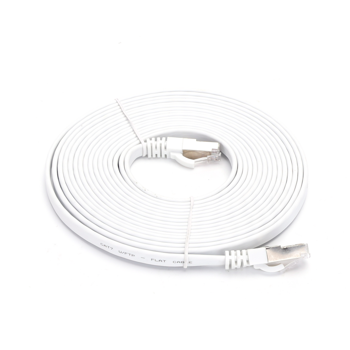 Cavo di Rete Ethernet Piatto cat.7 Bianco 5 Metri Aigostar
