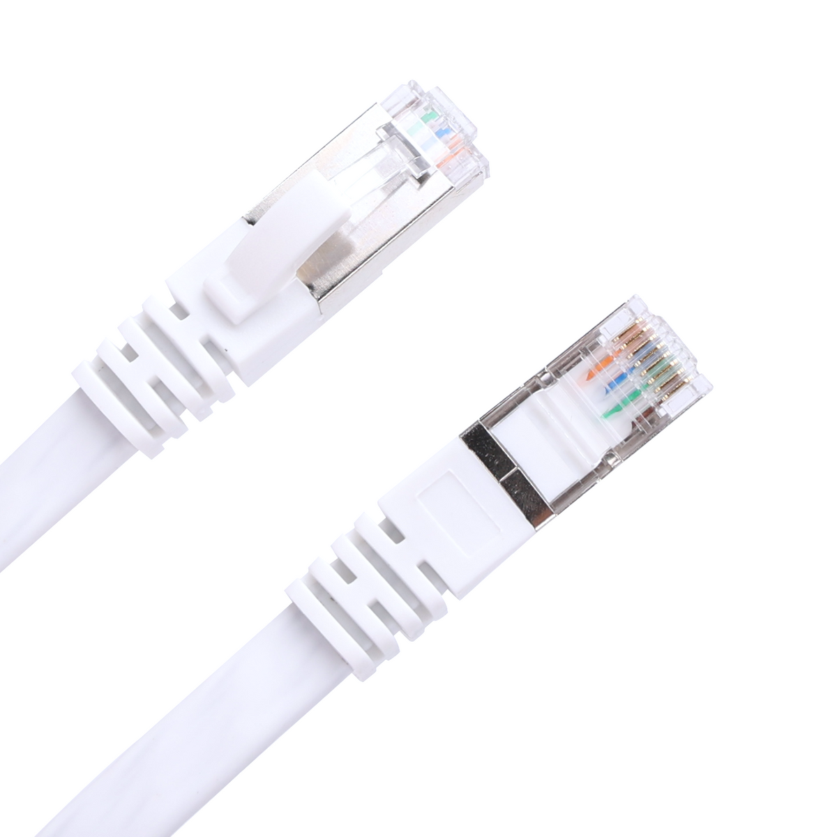 Cavo di Rete Ethernet Piatto cat.7 Bianco 10 Metri Aigostar