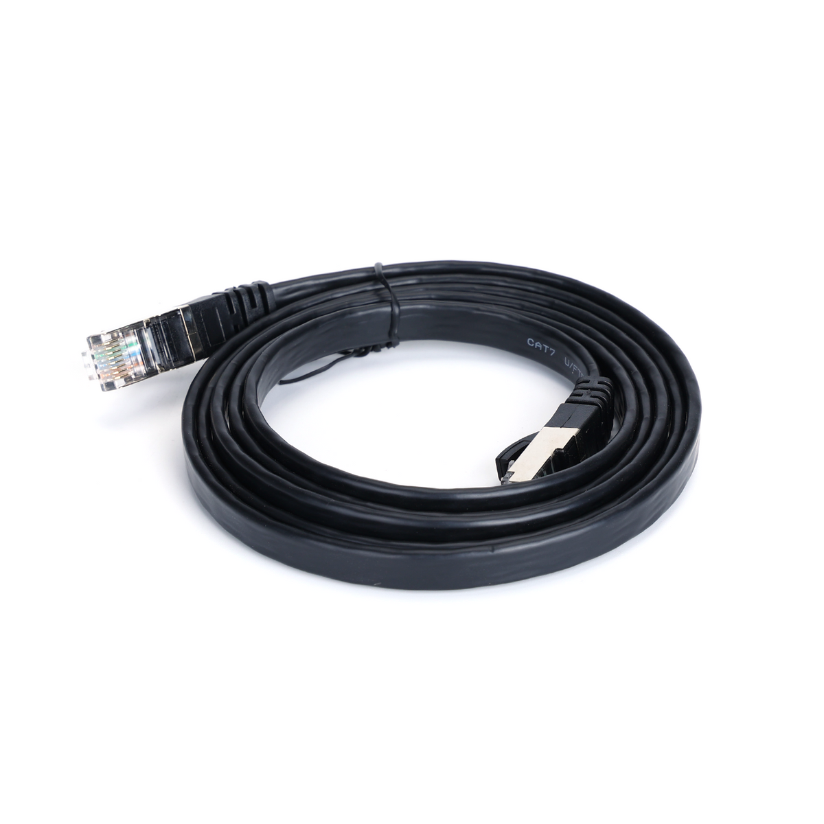 Cavo di Rete Ethernet Piatto cat.7 Nero 1,5 Metri Aigostar