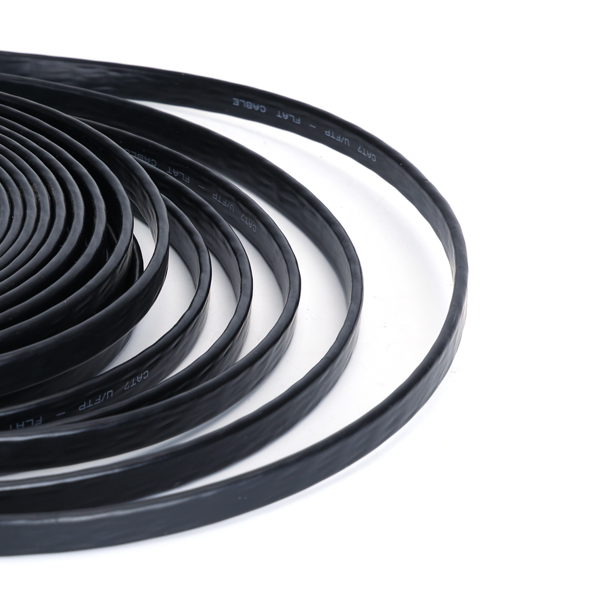 Cavo di Rete Ethernet Piatto cat.7 Nero 3 Metri Aigostar
