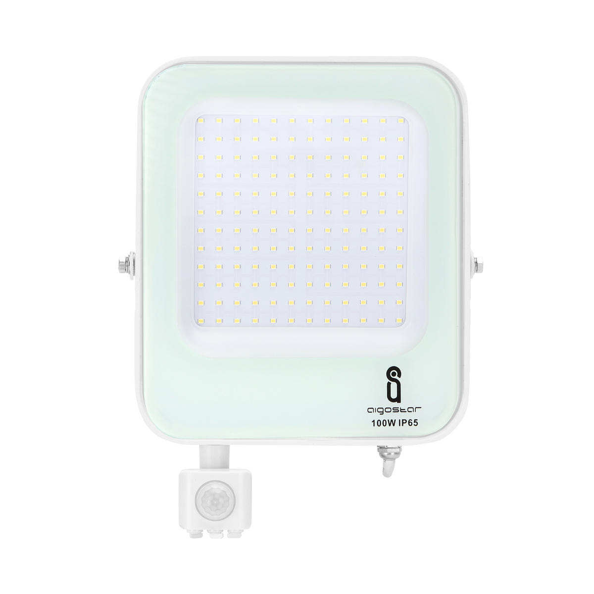 Faro Proiettore Led 100W Bianco IP65 6500K Con Sensore Crepuscolare Movimento