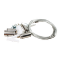 Kit Installazione a Sospensione Per Pannello Led 4 Cavi in Acciaio Regolabile