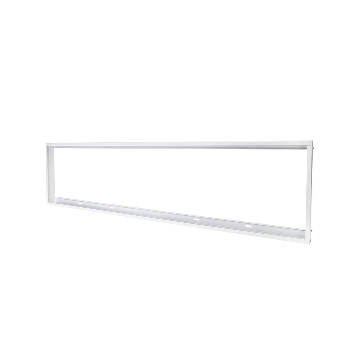 Cornice Supporto di Fissaggio Per Pannello Led 120x30x5cm Cornice bianca