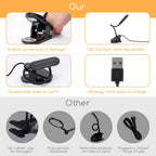 Aigostar Lampada da Tavolo LED clip 2,5W 4000K 160lm Dimmerabile Nera