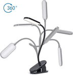 Aigostar Lampada da Tavolo LED clip 2,5W 4000K 160lm Dimmerabile Nera