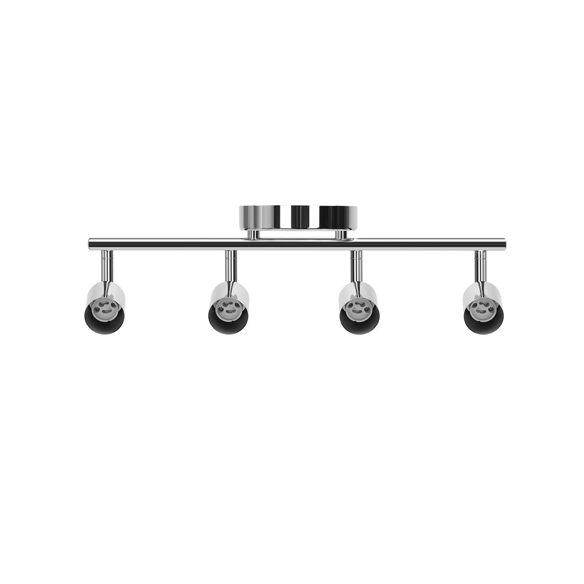 Aigostar Applique con 4 Faretti da Soffitto Orientabili Lampadina GU10 Silver