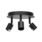 Aigostar Applique con 3 Faretti da Soffitto Orientabili per Lampadina GU10