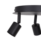 Aigostar Applique con 3 Faretti da Soffitto Orientabili per Lampadina GU10
