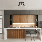 Aigostar Applique con 3 Faretti da Soffitto Orientabili per Lampadina GU10
