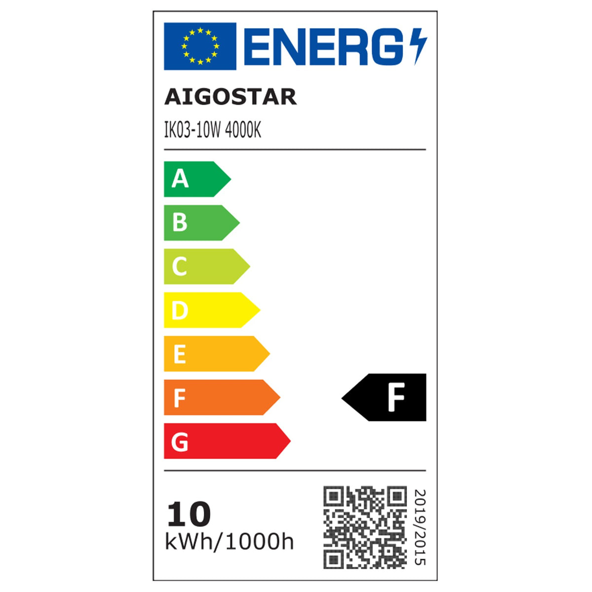 Faro Proiettore Led 10W Nero da Esterno IP65 Bianco Naturale 4000K