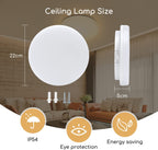 Plafoniera Led da Soffitto Impermeabile IP54 18W 2100LM Luce Naturale 4000K