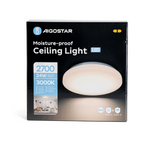 Plafoniera Led da Soffitto Impermeabile IP54 24W 2700LM Luce Calda 3000K