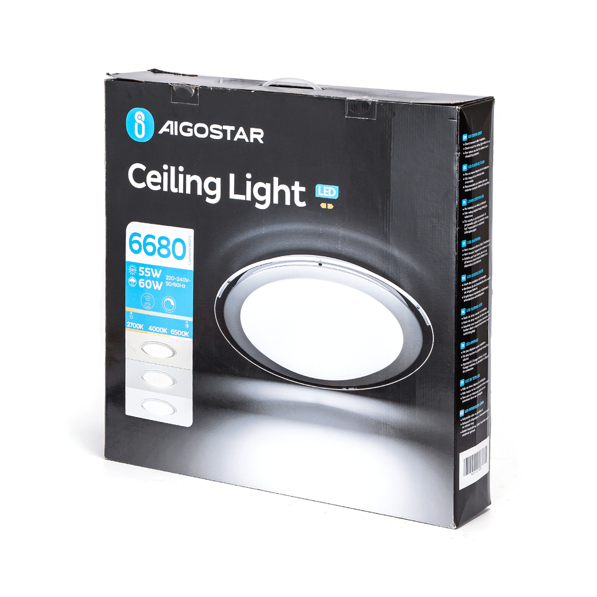 Plafoniera da Soffitto Led 60W CCT 3000-6500K Dimmerabile con Telecomando