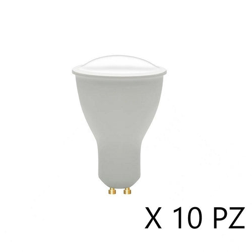 Lampadina Led GU10 11W 3000K Luce Calda 1430LM 110° CRI 80 - 10Pz