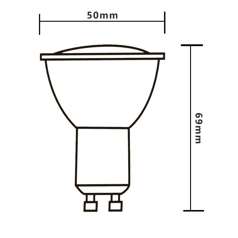 Lampadina Led GU10 11W 3000K Luce Calda 1430LM 110° CRI 80 - 10Pz