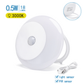 Lampada Luce Notturna a Led Rotonda a Batteria 0,5W con Sensore Aigostar
