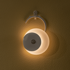 Lampada Luce Notturna a Led Rotonda a Batteria 0,5W con Sensore Aigostar