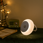Lampada Luce Notturna a Led Rotonda a Batteria 0,5W con Sensore Aigostar