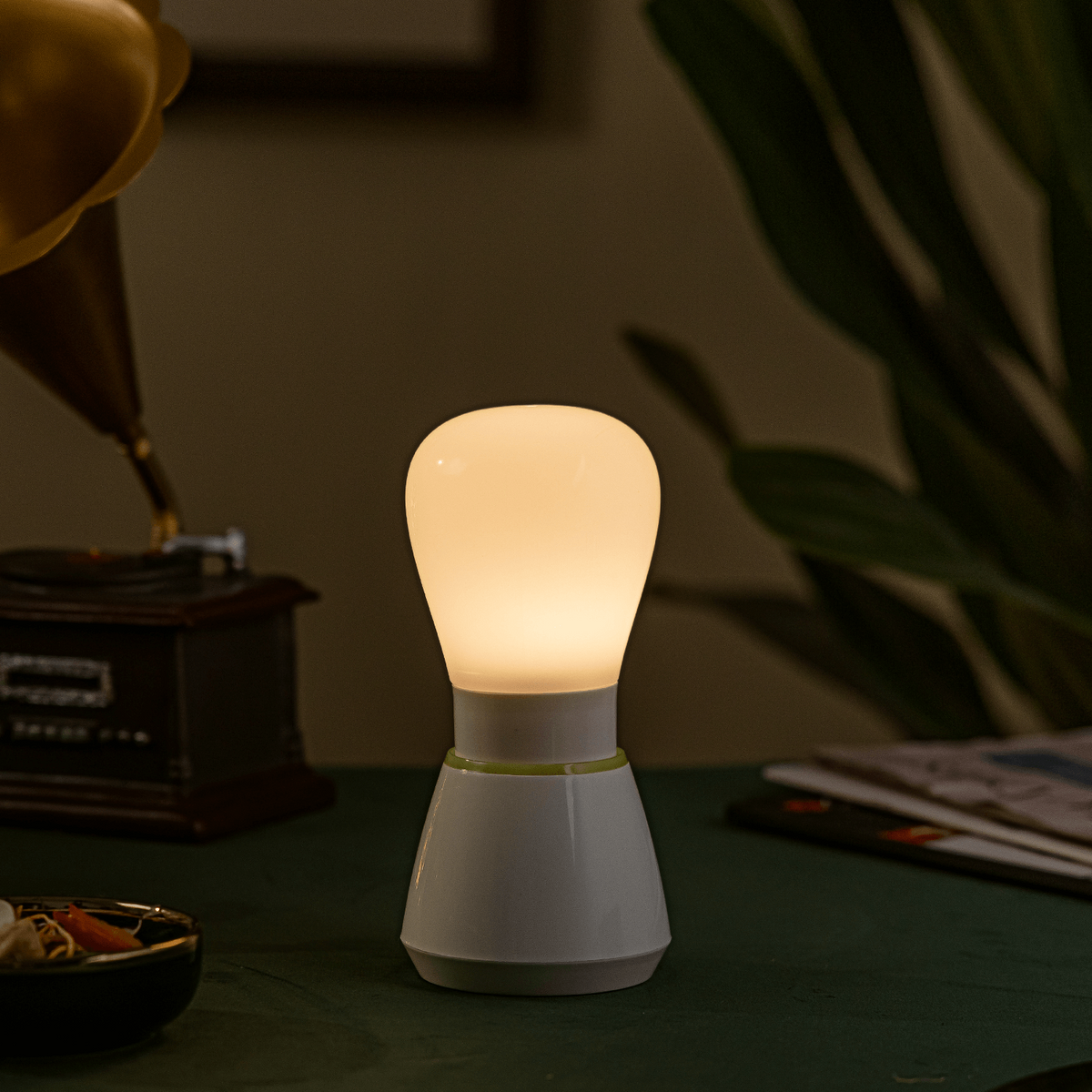 Lampada Luce Notturna a Led a Batteria 0,5W con Base Aigostar
