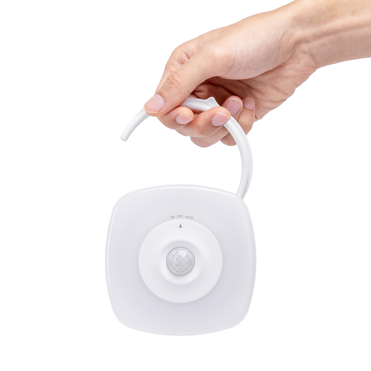 Lampada Luce Notturna a Led Quadrata a Batteria 0,5W con Sensore Aigostar