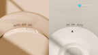 Lampada Luce Notturna a Led Quadrata a Batteria 0,5W con Sensore Aigostar