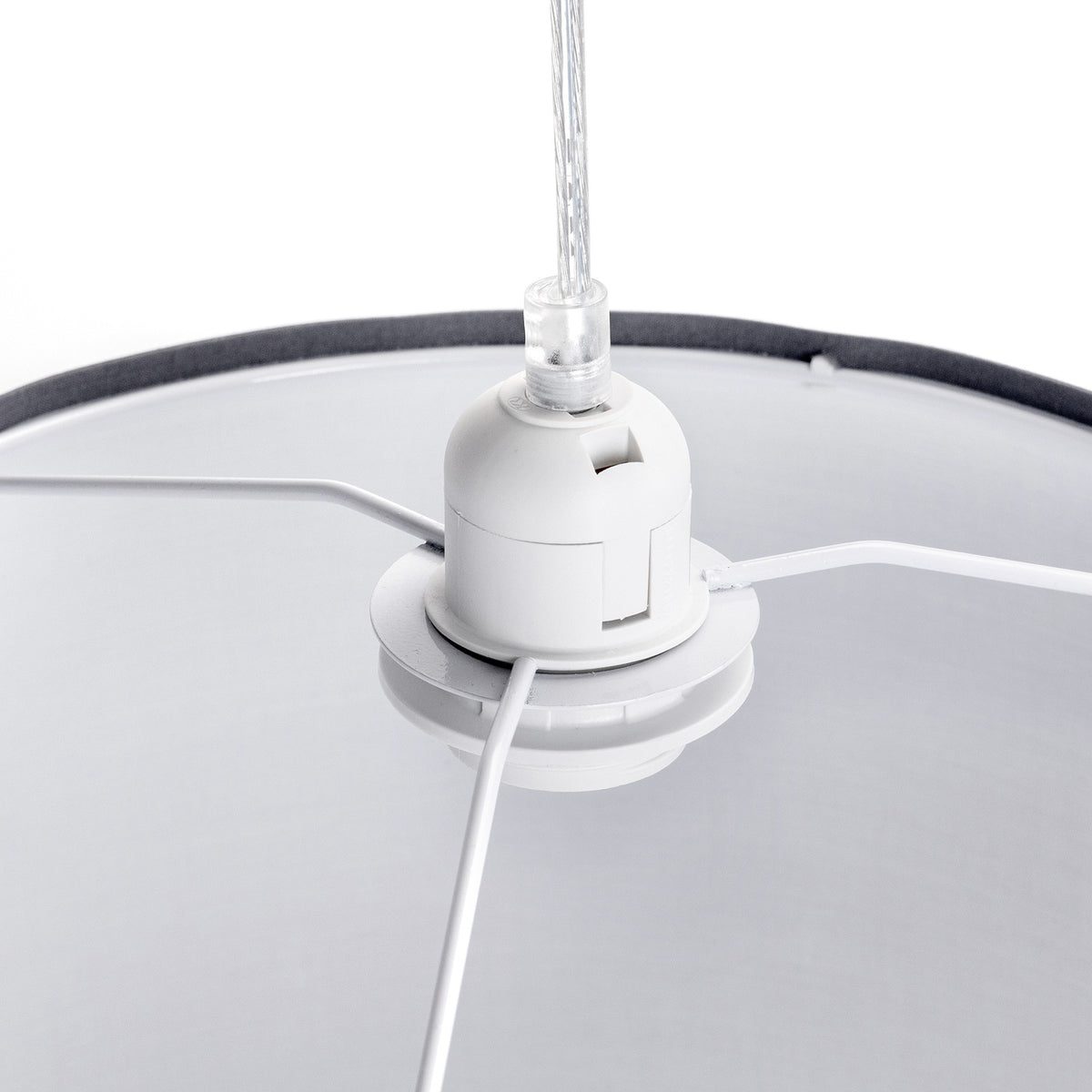 Lampadario da Soffitto Grigio 1 x E27 max 40W Aigostar
