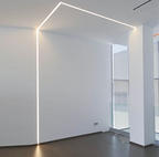 Profilo in Alluminio da Incasso per Striscia Led Bianco Cover Opale o Trasparente