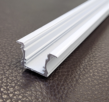 Profilo in Alluminio da Incasso per Striscia Led Bianco Cover Opale o Trasparente