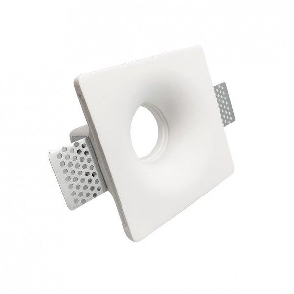 KIT 24 Portafaretti Gesso Ceramico Conico da Incasso + 24 Lampadine GU10