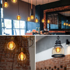 Lampadina Led Vintage a Filamento E27 G45 4W Bianco caldo 2200K