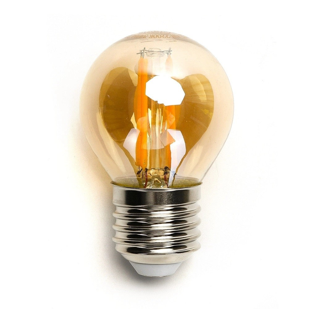 Lampadina Led Vintage a Filamento E27 G45 4W Bianco caldo 2200K