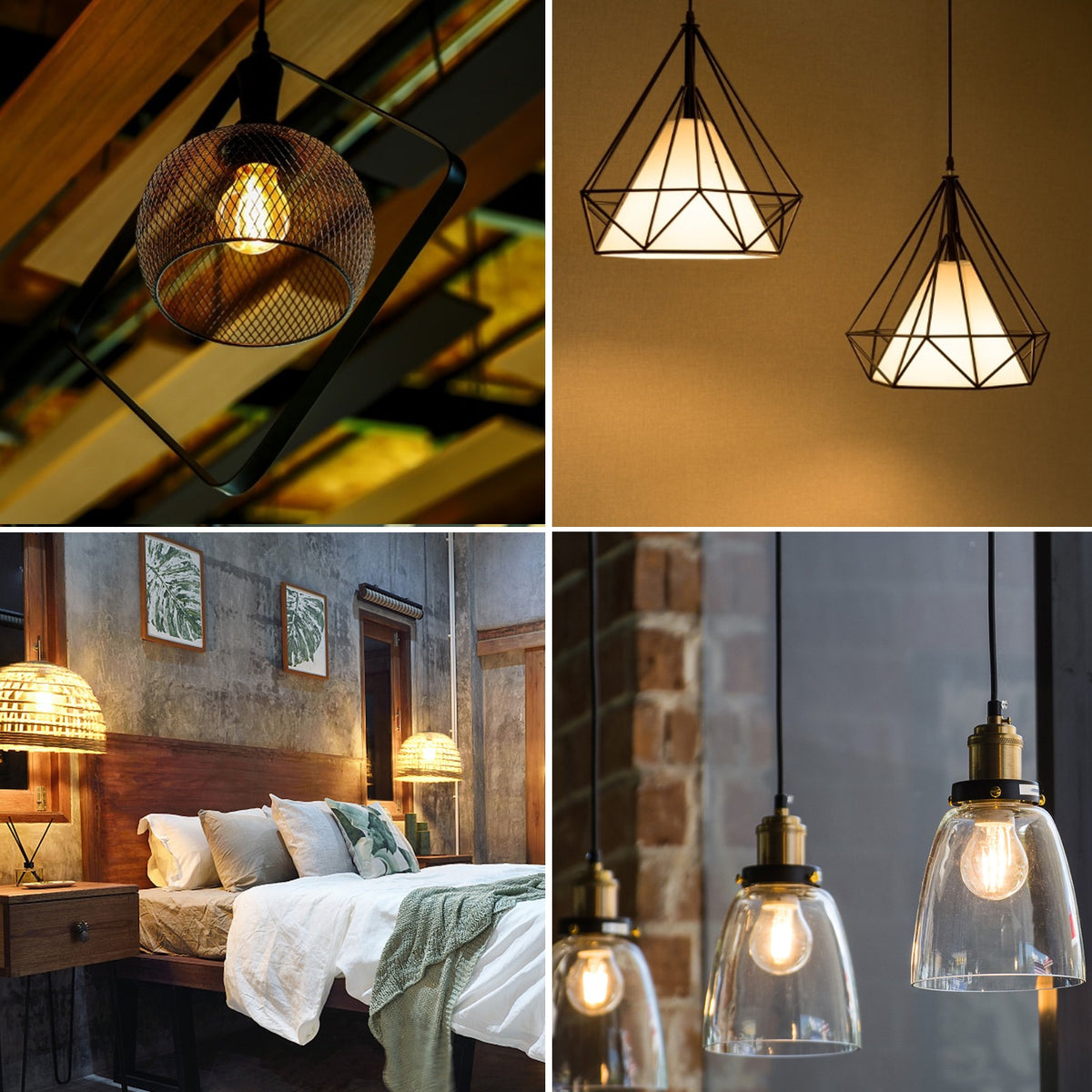Lampadina Led a Filamento E27 G45 6W Bianco Caldo 2700K Aigostar