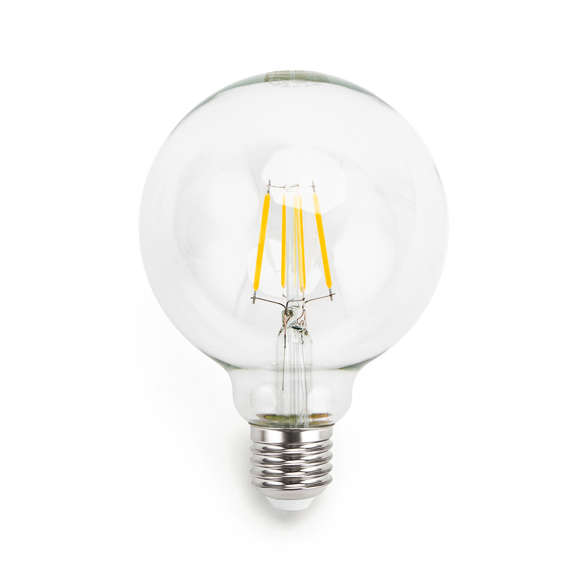 Lampadina Led a Filamento E27 G95 a Globo 6W Bianco Caldo 2700K