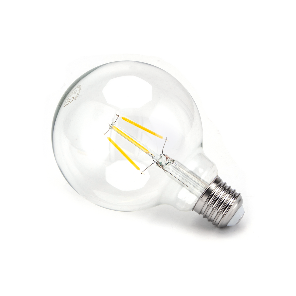Lampadina Led a Filamento E27 G95 a Globo 8W Bianco Caldo 2700K