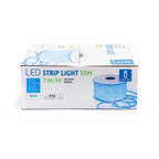 Striscia Led ARIEL 220V 2835 IP65 7W Al Metro Luce Blu 120 Led/mt