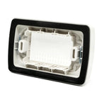 Placca Copertura Stagna Idrobox 3 Moduli Nera IP55 Compatibile Con Vimar Plana