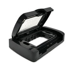 Placca Copertura Stagna Idrobox 3 Moduli Nera IP55 Compatibile Con Vimar Plana