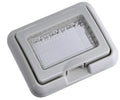 Placca Idrobox IP55 3 Posti Grigio Compatibile Bticino Matix