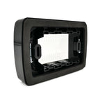 Placca Idrobox IP55 3 Posti Nera Compatibile Bticino Matix