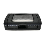 Placca Idrobox IP55 3 Posti Nera Compatibile Bticino Matix