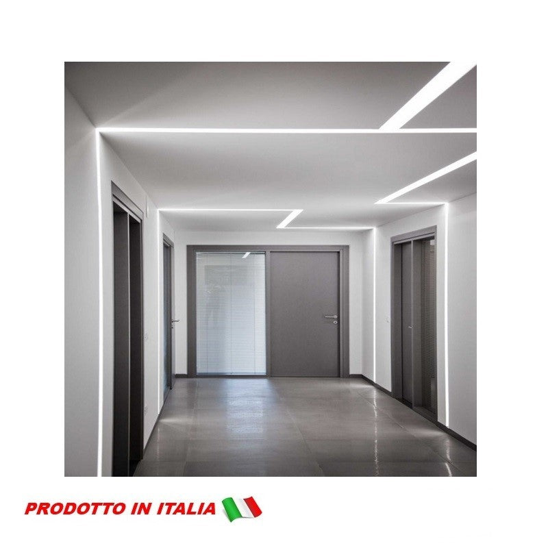 Raccordo a T Per Taglio Luce 2mt x 20cm in Cartongesso Cover Opale