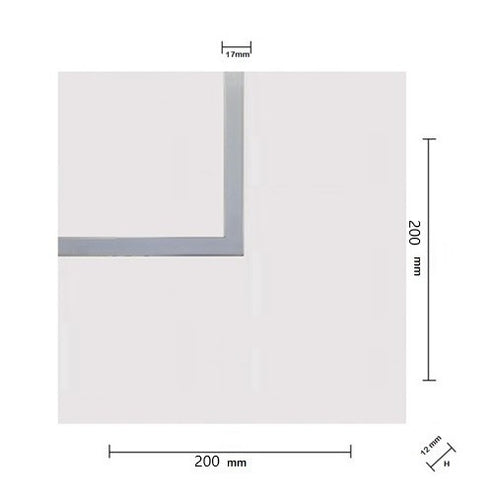 Raccordo a 90° Per Taglio Luce 2mt x 20cm in Cartongesso Cover Opale