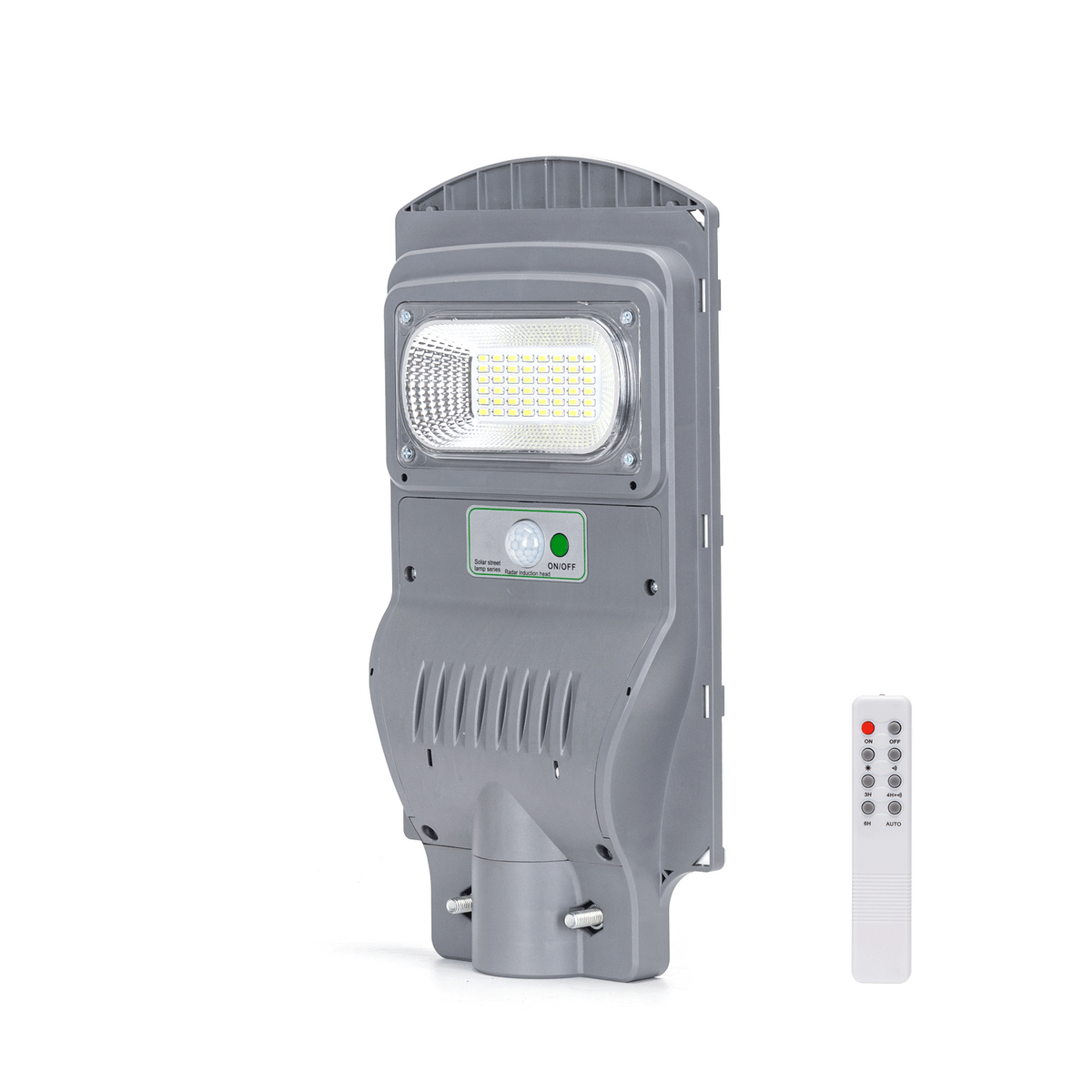 Lampione Stradale Solare 50W Con Crepuscolare e Movimento 6500K IP65