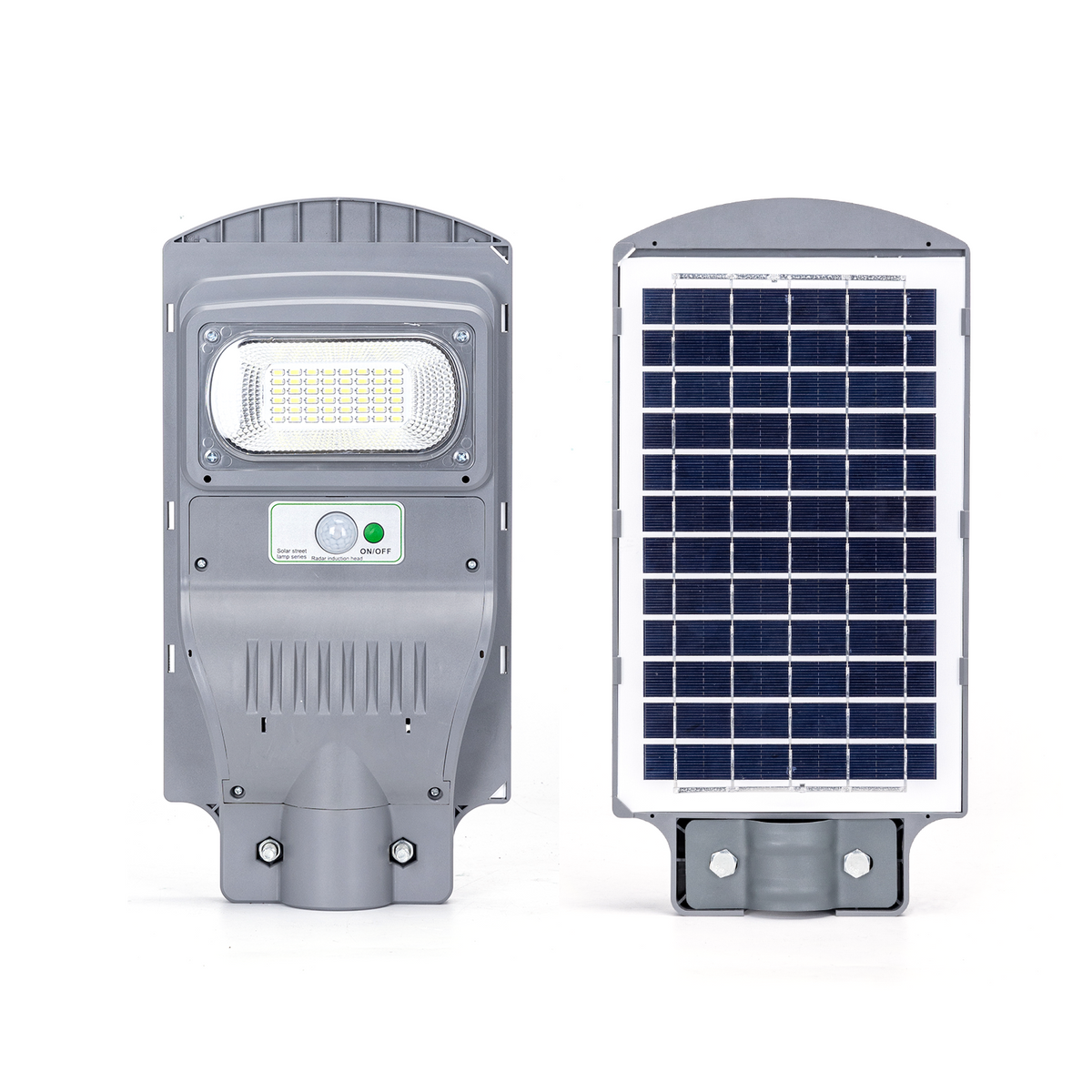 Lampione Stradale Solare 50W Con Crepuscolare e Movimento 6500K IP65