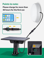 Plafoniera Led Solare CCT 50W Cavo 3mt 6500K IP65 Con Telecomando